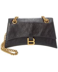 Balenciaga - Crush Small Leather Shoulder Bag - Lyst
