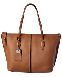 tods pocket medium leather shopper