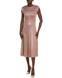 St. John - Sequin Wool-blend A-line Dress - Lyst