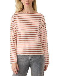 Faherty - Sport Jersey Boatneck Top - Lyst