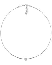 Diamond Select Cuts - Stainless Steel 0.03 Ct. Tw. Diamond Necklace - Lyst