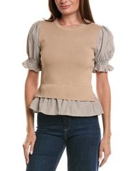 Nanette Lepore - Mixed Media Top - Lyst
