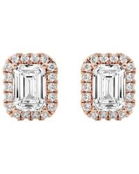 Lab Grown Diamonds - 14k Rose Gold 3.50 Ct. Tw. Lab-grown Diamond Studs - Lyst
