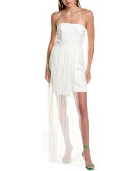 French Connection - Whisper One-shoulder Tulle Mini Dress - Lyst