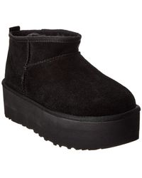 UGG - Classic Ultra Mini Suede Platform Boot - Lyst
