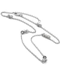 Diamond Select Cuts - Silver & Steel 0.09 Ct. Tw. Diamond Pendant Necklace - Lyst