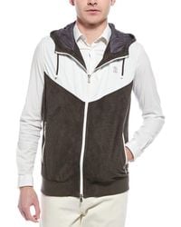 Brunello Cucinelli - Leather Vest Jacket - Lyst
