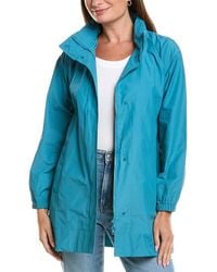 Eileen Fisher - Petite Stand Collar Long Coat - Lyst