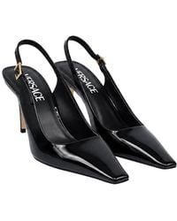 Versace - Patent Leather Slingback Pump (Authentic Pre-Loved) - Lyst