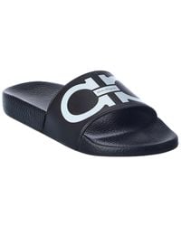 Ferragamo - Ferragamo Gancini Rubber Slide - Lyst