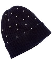Sofiacashmere - Sofiacashmere 2X2 Rib Pearl Cashmere Hat - Lyst