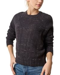 Lilla P - Open Stitch Crewneck Sweater - Lyst