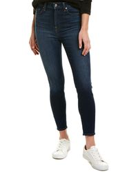 7 For All Mankind 7 For All Mankind Gwenevere Dark Wash High-rise Ankle Cut - Blue