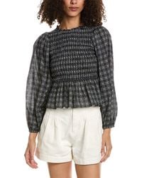 The Great - The Contessa Linen-blend Top - Lyst