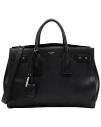 Saint Laurent - Grained Calfskin Sac De Jour Supple Medium Tote (Authentic Pre-Loved) - Lyst