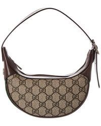 Gucci - Ophidia Small Gg Supreme Canvas & Leather Hobo Bag - Lyst