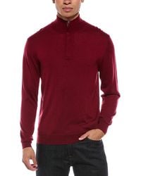 N.Peal Cashmere - Regent Fine Gauge Cashmere & Silk-Blend 1/2-Zip Sweater - Lyst