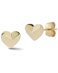Ember Fine Jewelry - 14k Heart Studs - Lyst