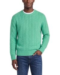 N.Peal Cashmere - Thames Cable Cashmere Round Neck Sweater - Lyst