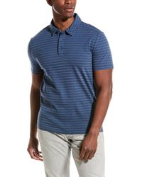 Vince - Garment Dye Fleck Stripe Polo Shirt - Lyst