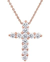 Diana M. Jewels - Fine Jewelry 18k Rose Gold 0.70 Ct. Tw. Diamond Pendant Necklace - Lyst