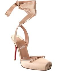 Christian Louboutin - Cassia 100 Satin Pump - Lyst