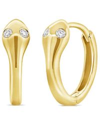 Sabrina Designs - 14k 0.04 Ct. Tw. Diamond Snake Huggie Earrings - Lyst