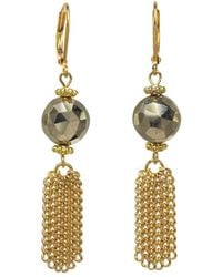 Rachel Reinhardt Jewelry - 14k Plated Pyrite Fringe Earrings - Lyst