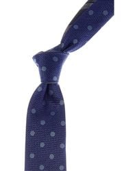 Canali - Stripe/ Dots Reversible Silk Tie - Lyst