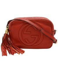 Gucci - Red Leather Soho Small Disco Shoulder Bag (authentic Pre-loved) - Lyst