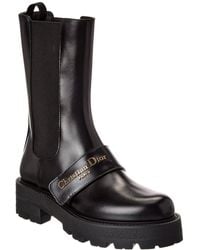 Dior - D-Quest Leather Boot - Lyst
