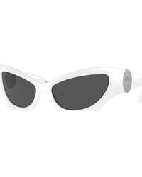 Versace - Cat-Eye Plastic Sunglasses - Lyst