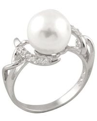 Splendid - 10Mm Pearl Cz Ring - Lyst