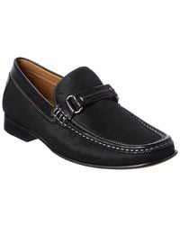 Donald J Pliner - Donnien Leather & Nylon Loafer - Lyst