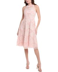 Vince Camuto - Lace Halter Midi Dress - Lyst