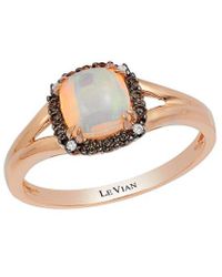 Le Vian - Le Vian 14k 0.45 Ct. Tw. Diamond & Neopolitan Opal Cocktail Ring - Lyst