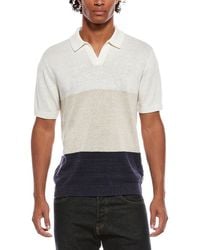Onia - Silk & Linen-blend Johnny Polo Shirt - Lyst