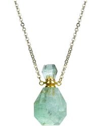 Eye Candy LA - Agate Aromatherapy Bottle Necklace - Lyst