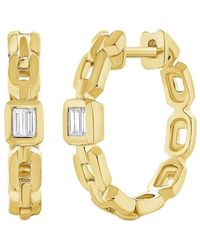 Diana M. Jewels - Fine Jewelry 14k 0.08 Ct. Tw. Diamond Huggie Earrings - Lyst