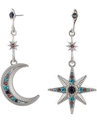 Eye Candy LA - Crystal Sun And Star Drop Earrings - Lyst