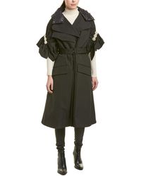 Moncler Ruth Twill Coat - Black