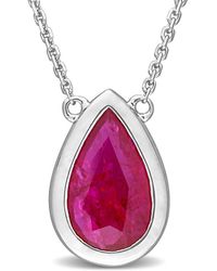 Rina Limor - 14k 1.90 Ct. Tw. Ruby Pendant Necklace - Lyst