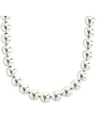 Sterling Forever - Basia Dainty Beaded Chain Necklace - Lyst