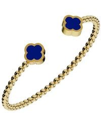 Gabi Rielle - 14K Over Cabochon Cuff Bracelet - Lyst
