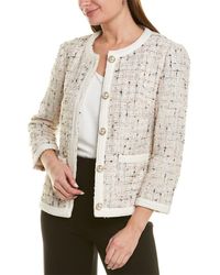 Anne Klein Tweed Jacket - White