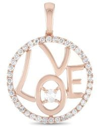 Diamond Select Cuts - 14k Rose Gold 0.30 Ct. Tw. Diamond Pendant Necklace - Lyst