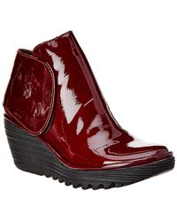 fly london red wedges