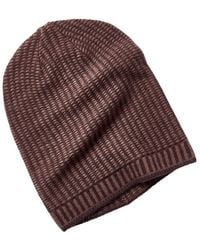 Portolano - Reversible Wool & Angora-Blend Boyfriend Hat - Lyst