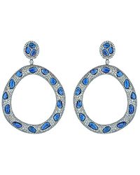 Diana M. Jewels - Fine Jewelry 18k 37.99 Ct. Tw. Diamond & Sapphire Earrings - Lyst