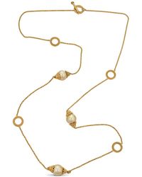 Belpearl - 18k Over Silver 12mm South Sea Golden Chain Necklace - Lyst